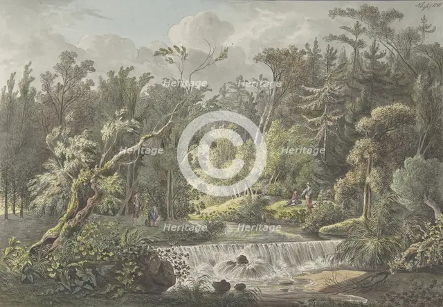 Landscape with Waterfall, late 18th-early 19th century. Creator: Friedrich Christian Klass.