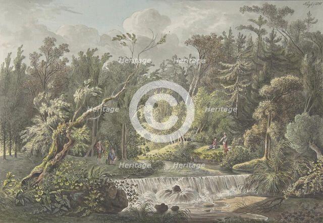 Landscape with Waterfall, late 18th-early 19th century. Creator: Friedrich Christian Klass.