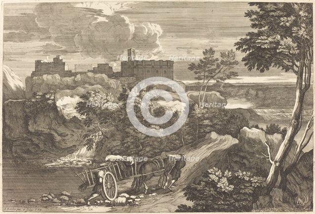 Landscape with Wagon. Creator: Sébastien Bourdon.