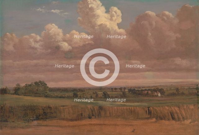 Landscape with Wheatfield, ca. 1850s. Creator: Lionel Constable.