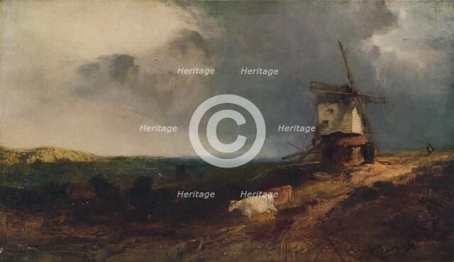 Landscape With Windmill, 19th century, (1917). Artist: Henry Bright