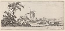 Landscape with Windmill, in or before 1647. Creator: Stefano della Bella