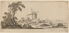 Landscape with Windmill, in or before 1647. Creator: Stefano della Bella