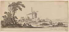 Landscape with Windmill, in or before 1647. Creator: Stefano della Bella