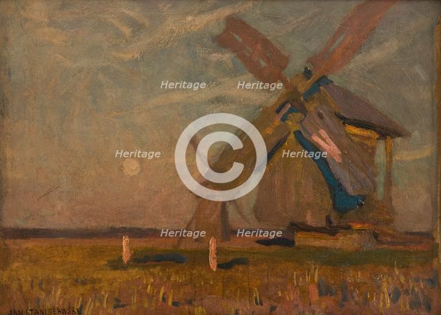Landscape with Windmills, 1905. Creator: Jan Stanislawski.