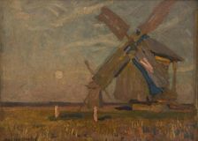 Landscape with Windmills, 1905. Creator: Jan Stanislawski