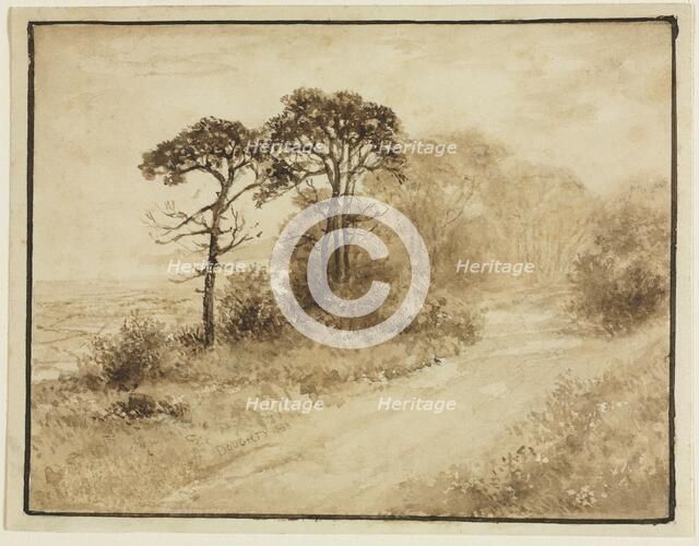 Landscape with Winding Road, 1833. Creator: Thomas Doughty (American, 1793-1856).