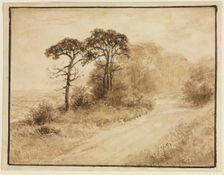 Landscape with Winding Road, 1833. Creator: Thomas Doughty (American, 1793-1856)