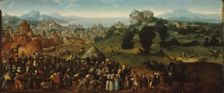 Landscape with Tournament and Hunters, 1519/20. Creator: Jan van Scorel