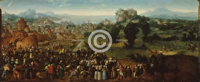 Landscape with Tournament and Hunters, 1519/20. Creator: Jan van Scorel.