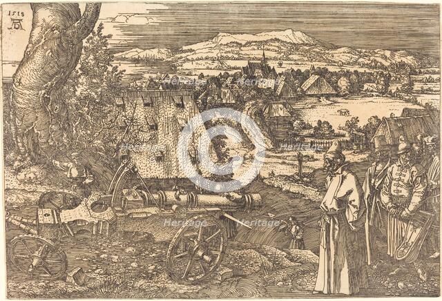 Landscape with the Cannon, 1518. Creator: Albrecht Durer.