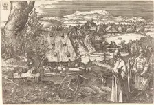 Landscape with the Cannon, 1518. Creator: Albrecht Durer