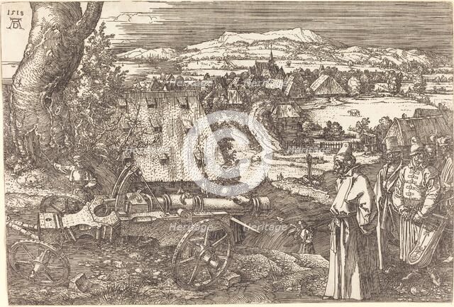 Landscape with the Cannon, 1518. Creator: Albrecht Durer.