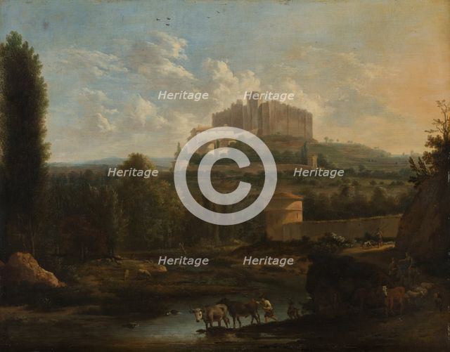 Landscape with the Castle of Francheville, c1669. Creator: Frederik de Moucheron.