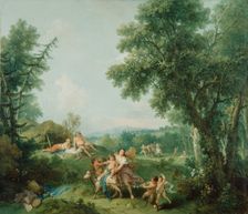 Landscape with the Education of Bacchus, 1744. Creator: Francesco Zuccarelli