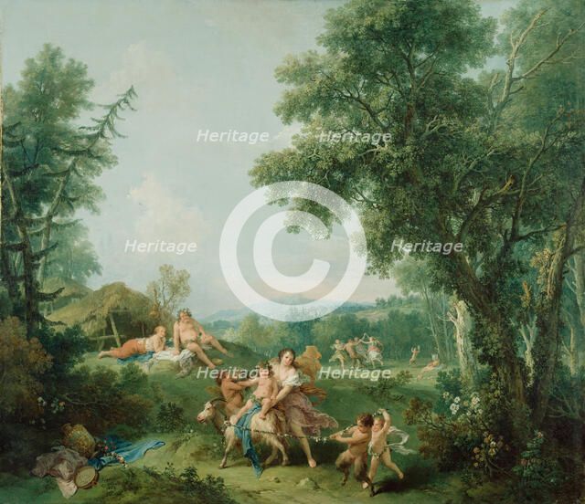 Landscape with the Education of Bacchus, 1744. Creator: Francesco Zuccarelli.