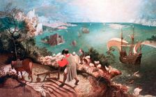 Landscape with the Fall of Icarus c1555. Artist: Pieter Bruegel the Elder