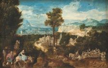 Landscape with the Flight into Egypt, 1500-1550. Creator: Herri met de Bles