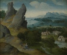 Landscape with the Flight into Egypt, 1516-1517. Creator: Joachim Patinir