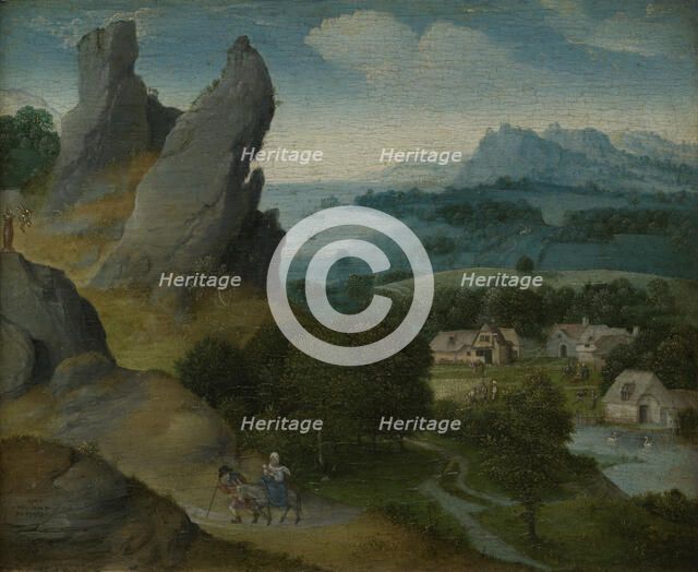 Landscape with the Flight into Egypt, 1516-1517. Creator: Joachim Patinir.