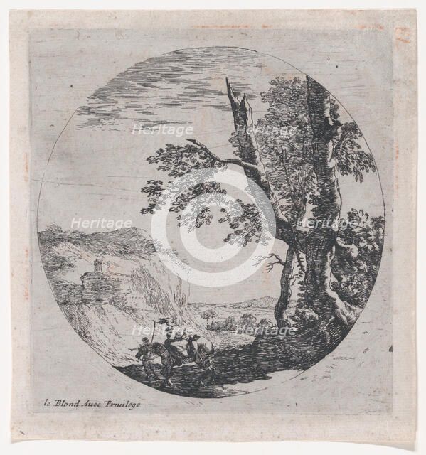 Landscape with the Flight into Egypt, 17th century., 17th century. Creator: Anon.