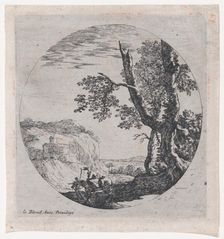 Landscape with the Flight into Egypt, 17th century., 17th century. Creator: Anon
