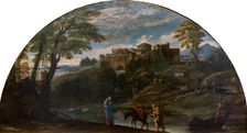 Landscape with the Flight into Egypt, c1604. Creator: Carracci, Annibale (1560-1609)