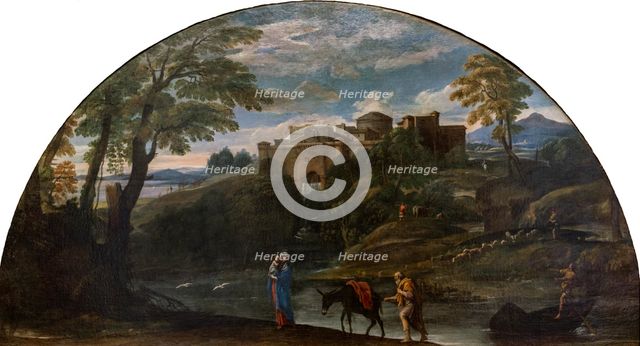 Landscape with the Flight into Egypt, c1604. Creator: Carracci, Annibale (1560-1609).