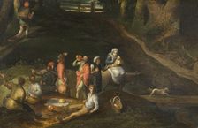 Landscape with the Holy Family, 1573. Creator: Gillis Mostaert