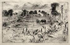 Landscape with the Horse, 1859. Creator: James McNeill Whistler (American, 1834-1903)