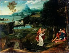 Landscape with the Legend of Saint Roch early 16th century. Artist: Joachim Patinir