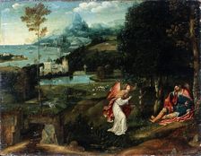Landscape with the Legend of Saint Roch early 16th century. Artist: Joachim Patinir