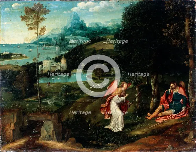 'Landscape with the Legend of Saint Roch', early 16th century. Artist: Joachim Patinir