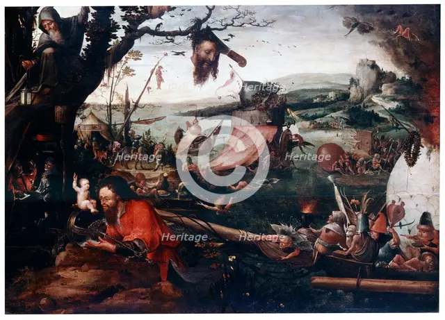 'Landscape with the Parable of Saint Christopher', early16th century.  Artist: Jan Mandyn