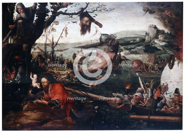 'Landscape with the Parable of Saint Christopher', early16th century.  Artist: Jan Mandyn