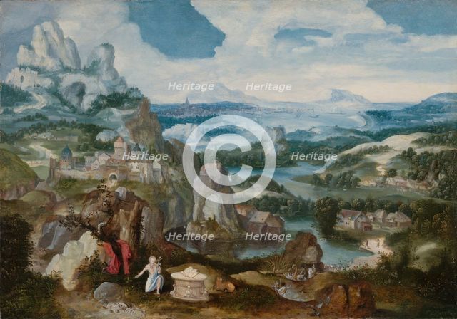 Landscape with the Penitent Saint Jerome, 1530/40. Creator: Unknown.