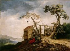 Landscape with the Prophet Elijah in the Desert, 1610. Creator: Abraham Bloemaert
