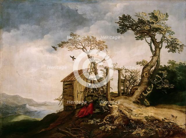 Landscape with the Prophet Elijah in the Desert, 1610. Creator: Abraham Bloemaert.