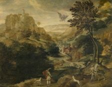 Landscape with the Rape of Ganymede. Creator: Paul Brill