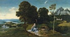 Landscape with the Rest on the Flight into Egypt, 1518. Creator: Joachim Patinir