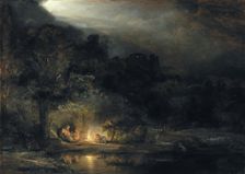 Landscape with the Rest on the Flight into Egypt, 1647. Creator: Rembrandt Harmensz van Rijn