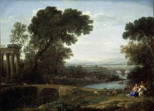 Landscape with the Rest on the Flight into Egypt (Midday) 1661. Artist: Claude Lorrain