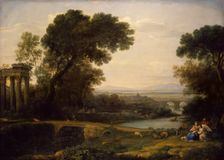 Landscape with the rest on the Flight into Egypt (Noon), 1661. Creator: Claude Lorrain