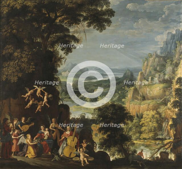 Landscape with the Rest on the Flight into Egypt. Creator: David Teniers I.