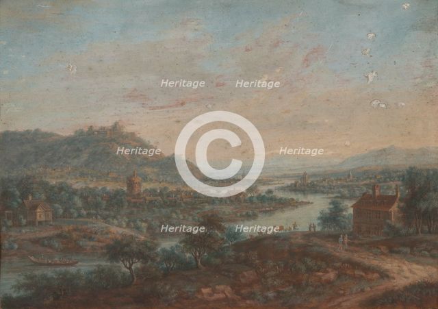 Landscape with the River Main, 18th century. Creator: Jakob Burgi.