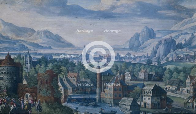 Landscape with the story of Jephthah's daughter, 1580-1589. Creator: Jacob Savery I.