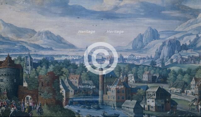 Landscape with the story of Jephthah's daughter, 1580-1589. Creator: Jacob Savery I.