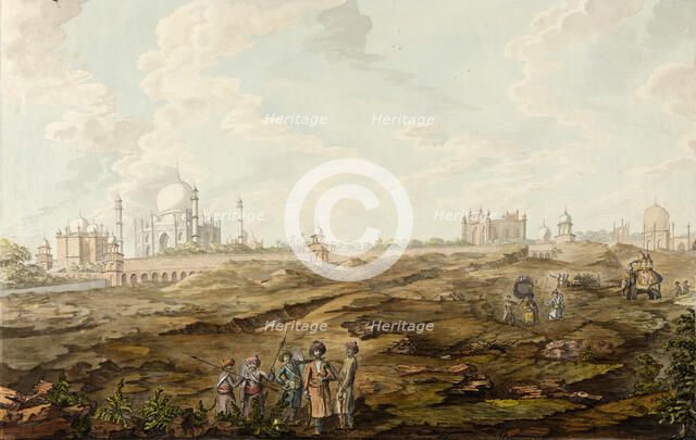 Landscape with the Taj Mahal, between c1800 and c1825. Creator: Unknown.