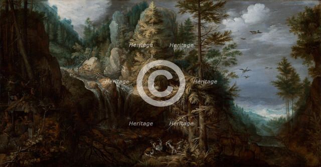 Landscape with the Temptation of Saint Anthony, 1617. Creator: Roelandt Savery.