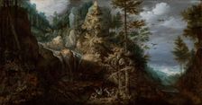 Landscape with the Temptation of Saint Anthony, 1617. Creator: Roelandt Savery
